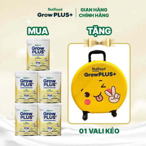 1 lon sua bot growplus sua non immunel tu 1 tuoi 800gr tang 1 bo tram khong gian vu tru nutifood 4