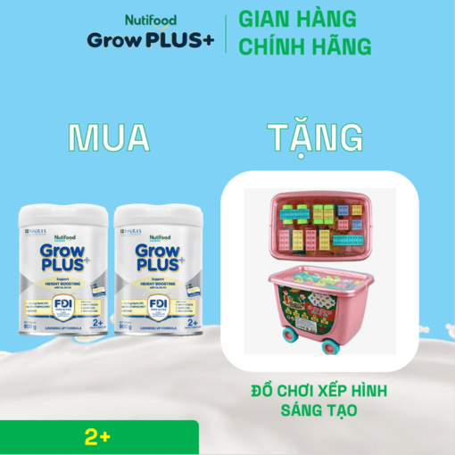 mua 2 sua bot growplus cao lon vuot troi tren 2 tuoi bac 800g tang 1 do choi xep hinh sang tao nutifood 8