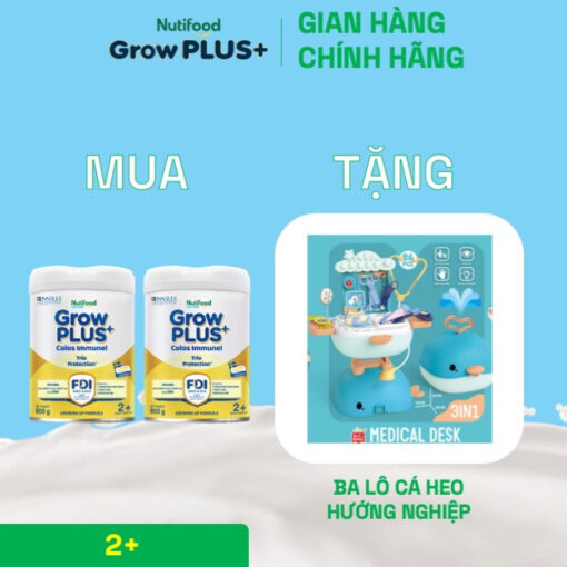 mua 2 sua bot growplus sua non immunel tu 2 tuoi lon 800g tang 1 ba lo ca heo huong nghiep nutifood 6 1