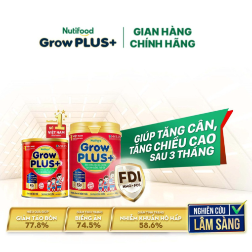 mua 2 sua bot nutifood growplus suy dinh duong tren 1 tuoi tang can tang chieu cao lon 1 5kg tang 1 bo do choi cau ca nutifood 7