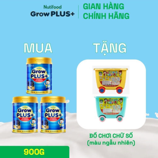 mua 3 sua bot nutifood growplus bieng an tren 1 tuoi tang can khoe manh lon 900g tang 1 do choi chu so nutifood 1 1