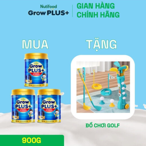 mua 3 sua bot nutifood growplus bieng an tren 1 tuoi tang can khoe manh lon 900g tang 1 do choi golf nutifood 4