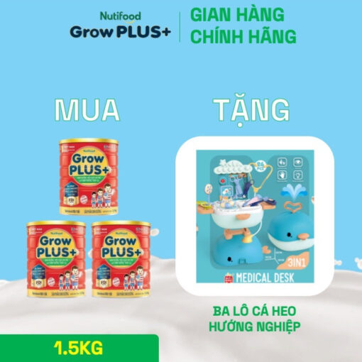 mua 3 sua bot nutifood growplus suy dinh duong tren 1 tuoi tang can tang chieu cao lon 1 5kg tang 1 ba lo ca heo huong nghiep nutifood 6