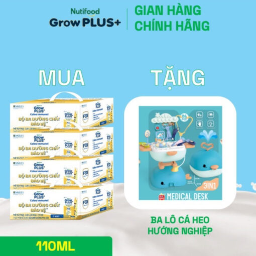 mua 4 thung 24 hop sua bot pha san growplus sua non immunel 110ml tang 1 ba lo ca heo huong nghiep nutifood 7