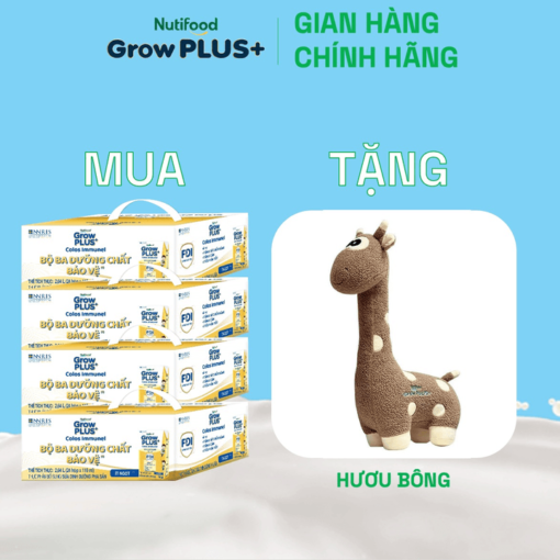 mua 4 thung 24 hop sua bot pha san growplus sua non immunel 110ml tang 1 huou bong nutifood 9