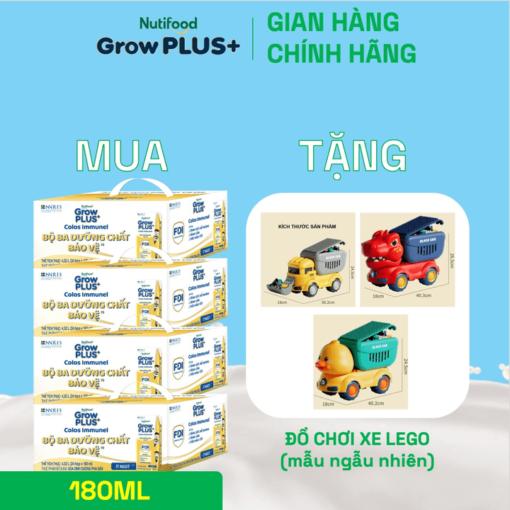 mua 4 thung 24 hop sua bot pha san growplus sua non immunel 180ml tang 1 do choi xe logo nutifood 3