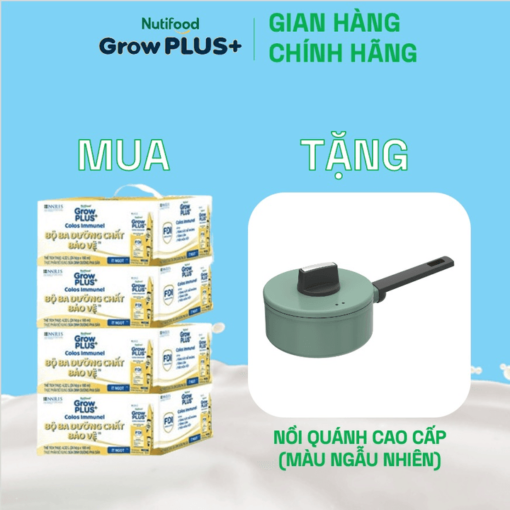 mua 4 thung 24 hop sua bot pha san growplus sua non immunel 180ml tang 1 noi quanh cao cap mau ngau nhien nutifood 4