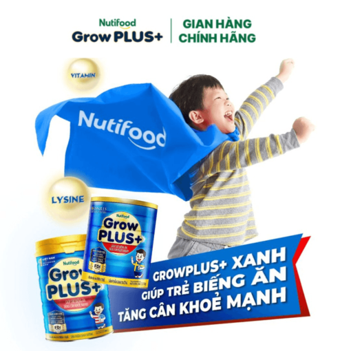 mua 8 sua bot nutifood growplus bieng an tren 1 tuoi tang can khoe manh 1 5kg tang 1 vali keo nutifood 7