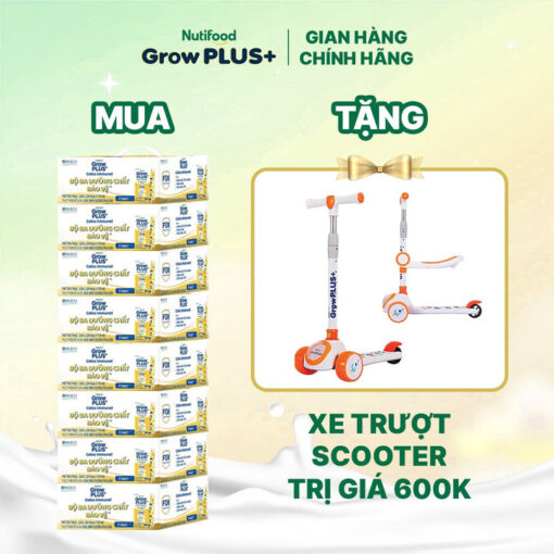 mua 8 thung 24 hop sua bot pha san growplus sua non immunel 110ml tang 1 xe truot scooter nutifood 4