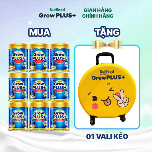 mua 9 sua bot nutifood growplus bieng an tren 1 tuoi tang can khoe manh 900g tang 1 vali keo nutifood 8