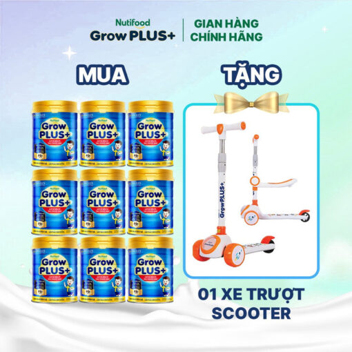 mua 9 sua bot nutifood growplus bieng an tren 1 tuoi tang can khoe manh 900g tang 1 xe truot scooter nutifood 5