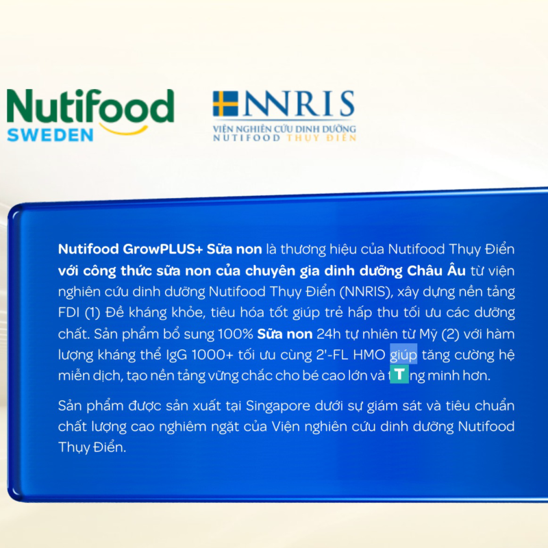 sua bot nutifood growplus sua non tang de khang tren 1 tuoi tang cuong he mien dich tieu hoa tot 800g nutifood 9 1